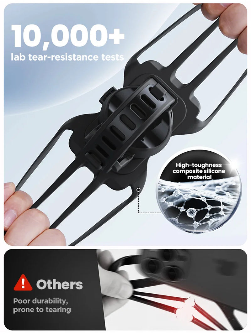 Joyroom Silicone Bike Phone Mount Holder  Cell Phone Bicycle Motorcycle Mount for 4-7" Phone Handlebar Mount JR-ZS582