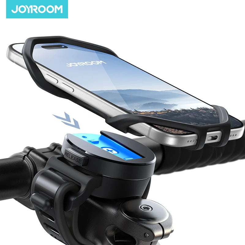 Joyroom Silicone Bike Phone Mount Holder  Cell Phone Bicycle Motorcycle Mount for 4-7" Phone Handlebar Mount JR-ZS582