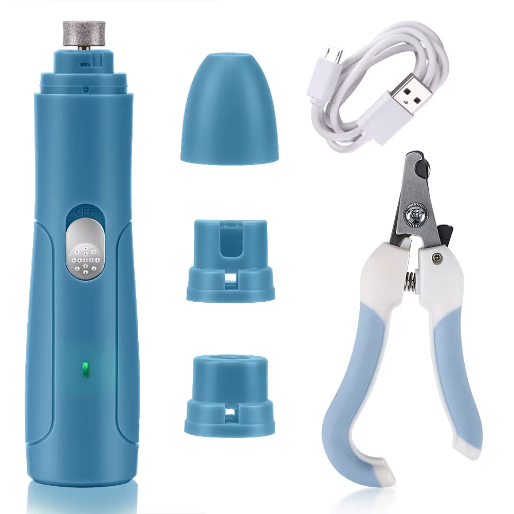 Pet Electric Nail Grinder Manicure Tool Set Usb Cat Dog Automatic Claw Grinder Nail Clipper
